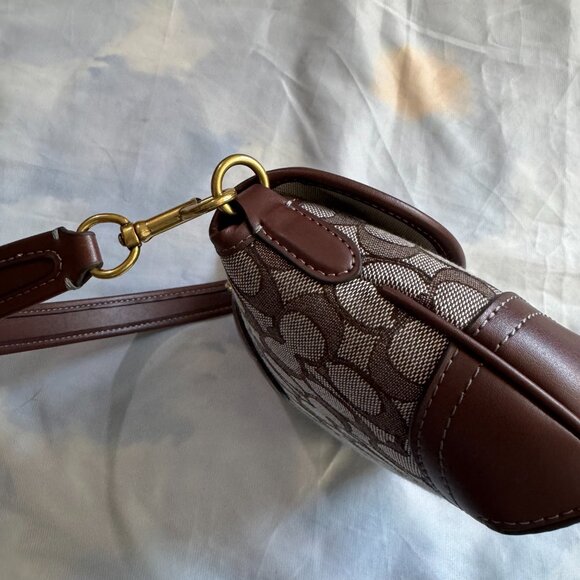 COACH Soho Flap Bag in Crystal Signature Jacquard - Picture 14 of 15